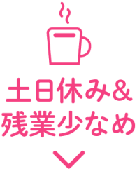 メニュー2:土日休み&残業少なめ